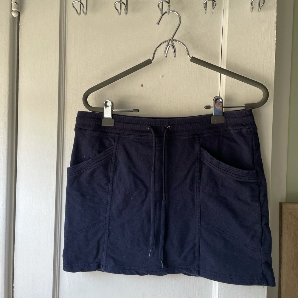 Cinched Blue Mini Skort